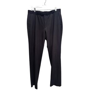Izod Men's Dark Gray Straight Leg Dress Pants‎ Trousers Size 34x32